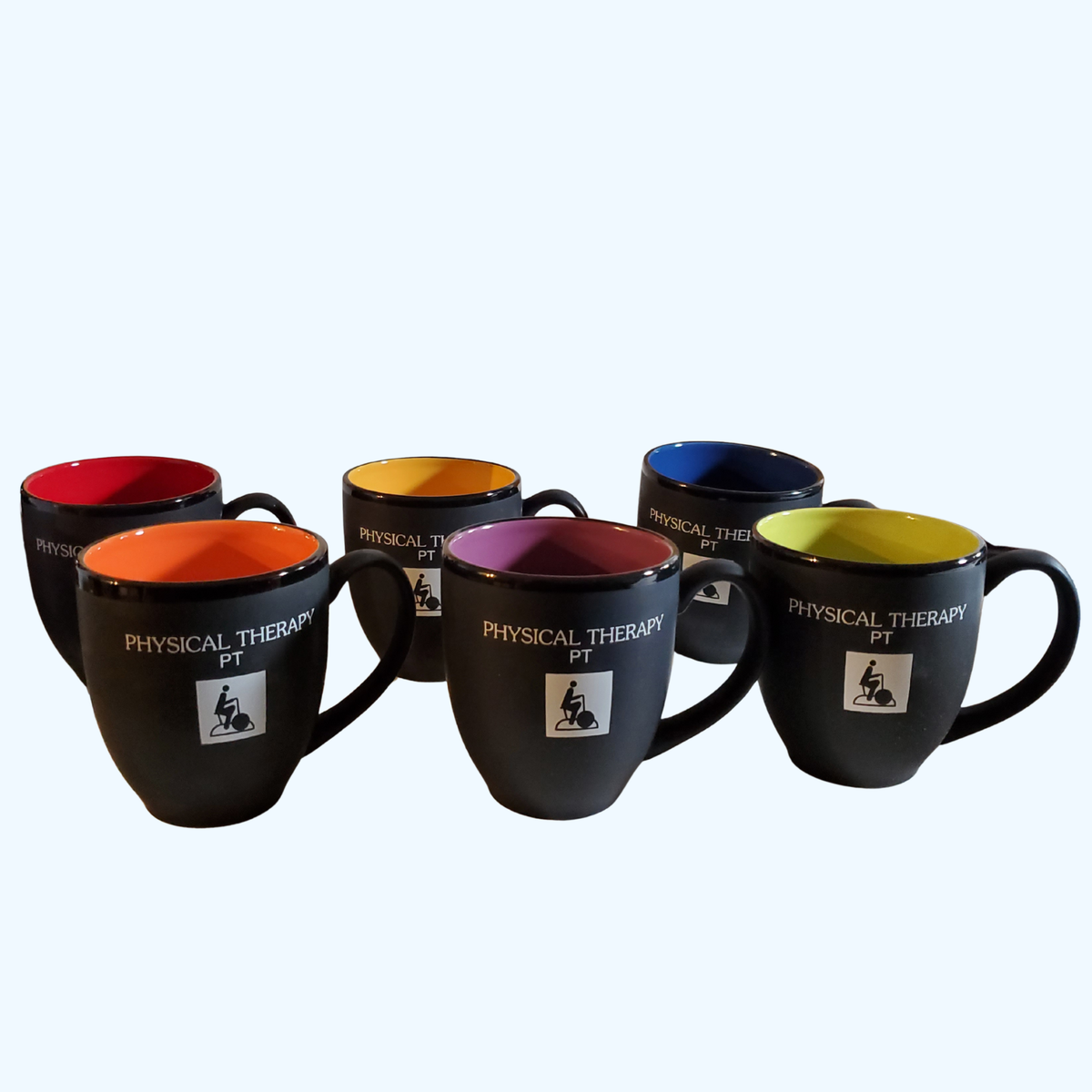 Physical Therapy Hilo Bistro Mug – 15 oz Ceramic Coffee Mug with Colored Interior
