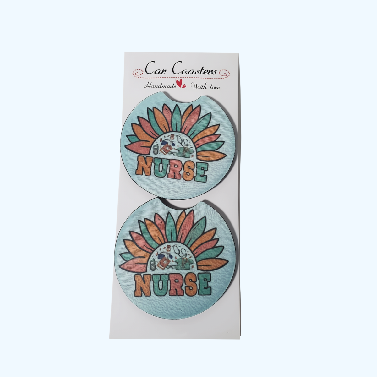 Nurse Car Coaster – 2.75" Neoprene Nursing Cup Holder Coaster