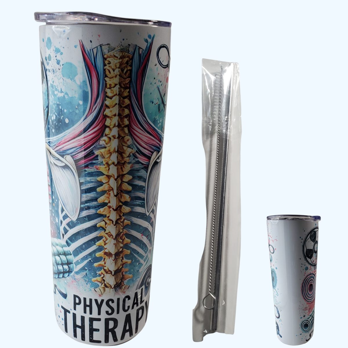 Physical Therapist 20 oz Skinny Tumbler | Insulated Stainless Steel PT Gift