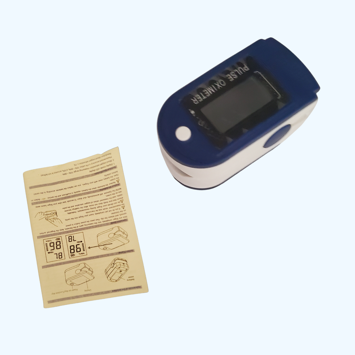 Finger Pulse Oximeter with OLED Display – Fingertip SpO2 & Pulse Rate Monitor
