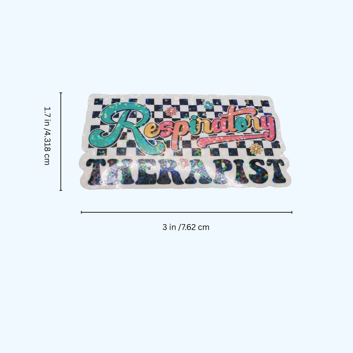 Respiratory Therapist Sticker – Holographic RT Sticker & Healthcare Gift