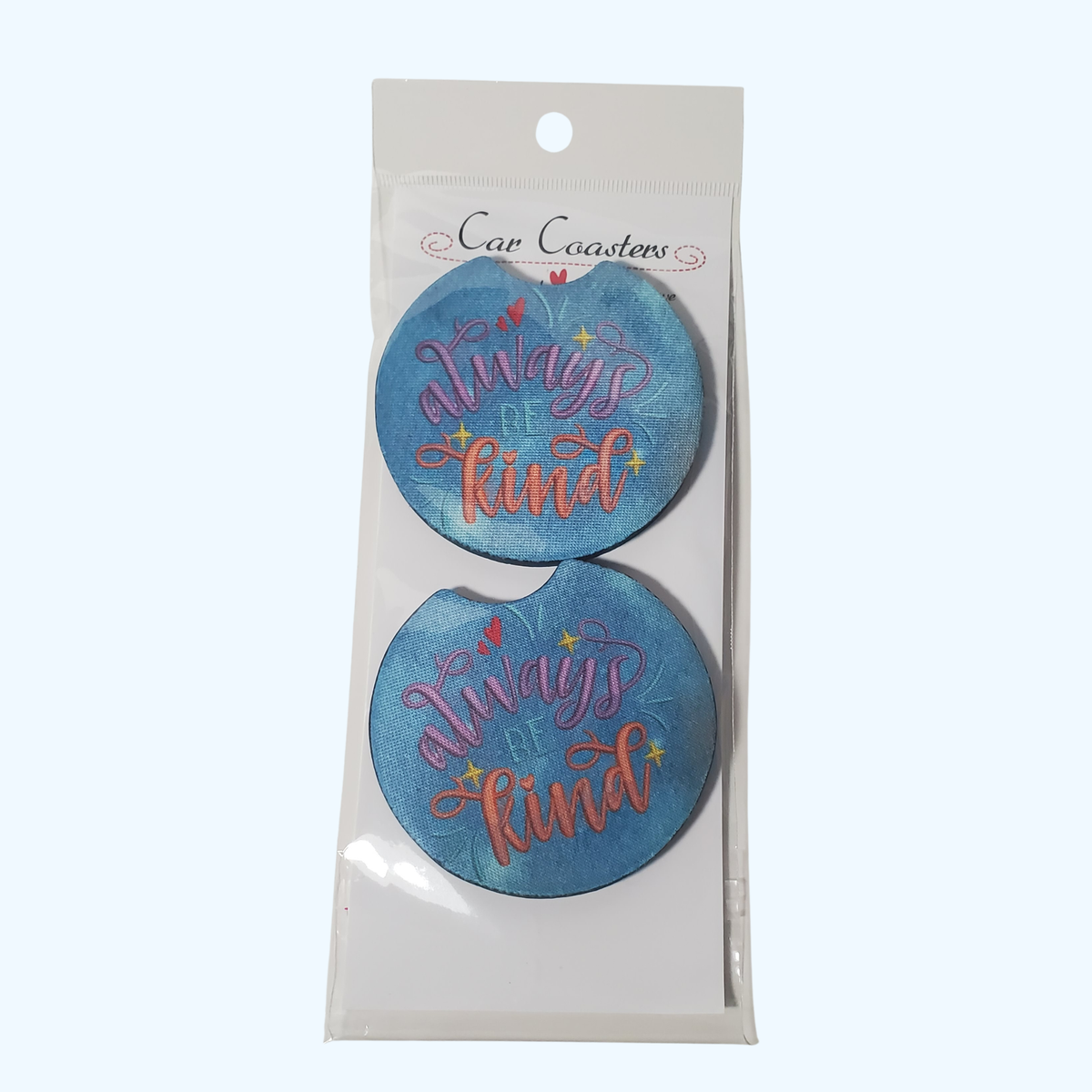 Always Be Kind Car Coaster – 2.75" Neoprene Inspirational Cup Holder Coaster