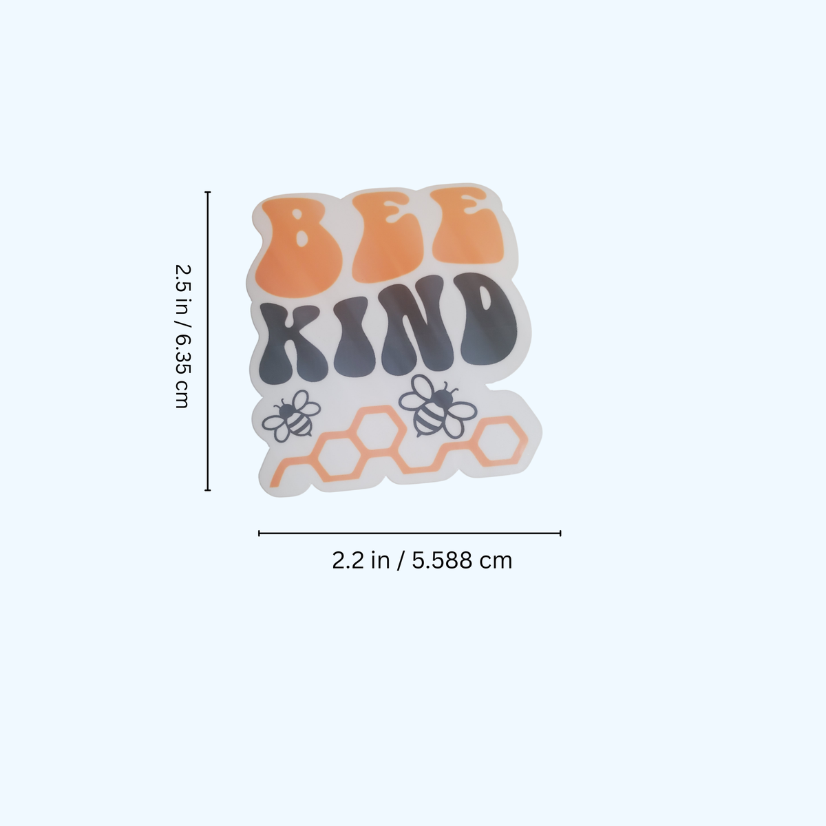 Bee Kind Sticker – Laminated Cute Bee & Inspirational Kindness Sticker