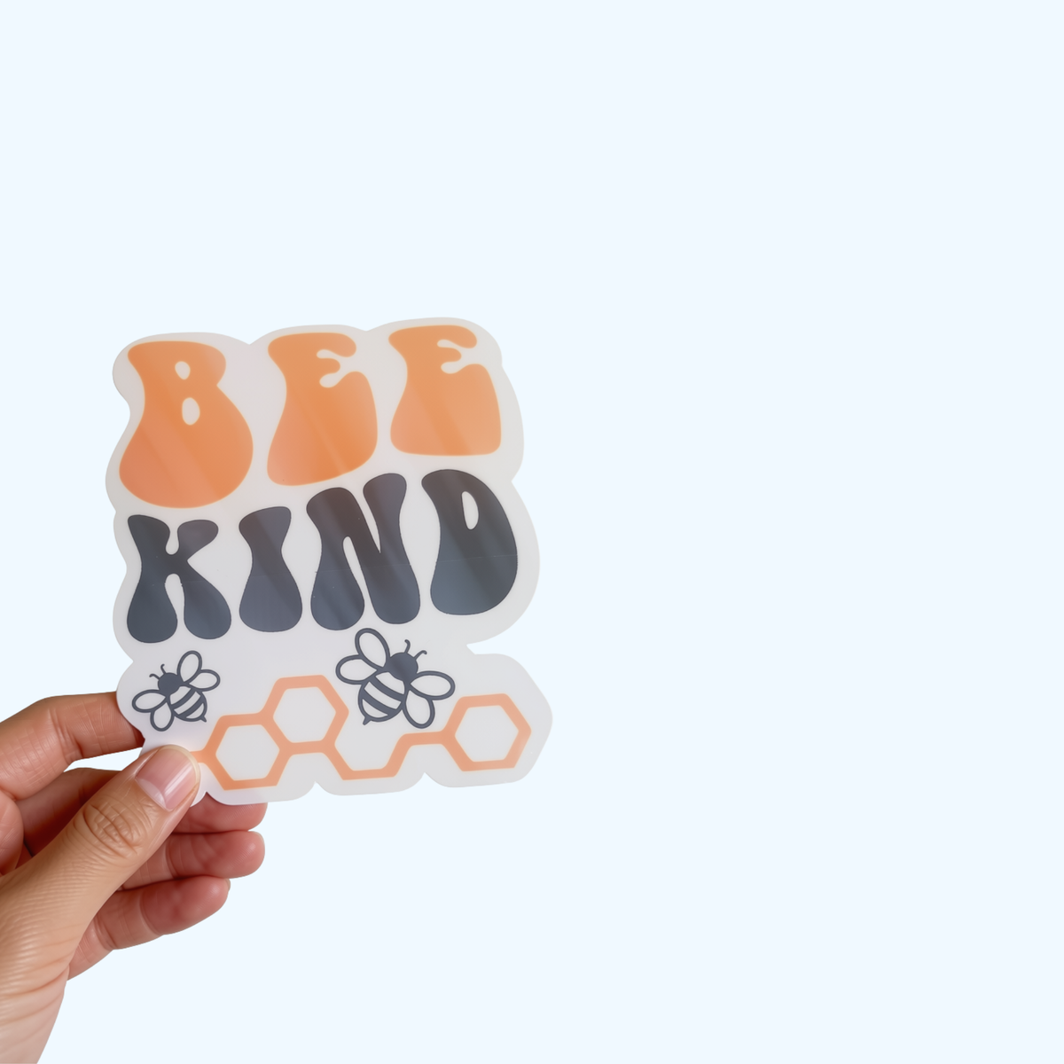 Bee Kind Sticker – Laminated Cute Bee & Inspirational Kindness Sticker