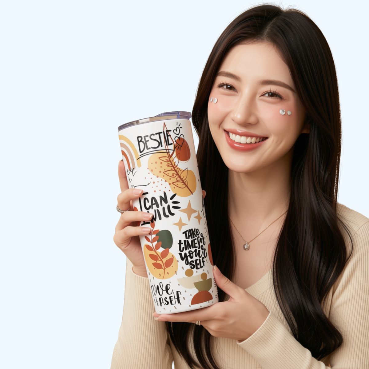 Bestie, Take Time for Yourself Tumbler – Best Friend Gift & Self Care Cup