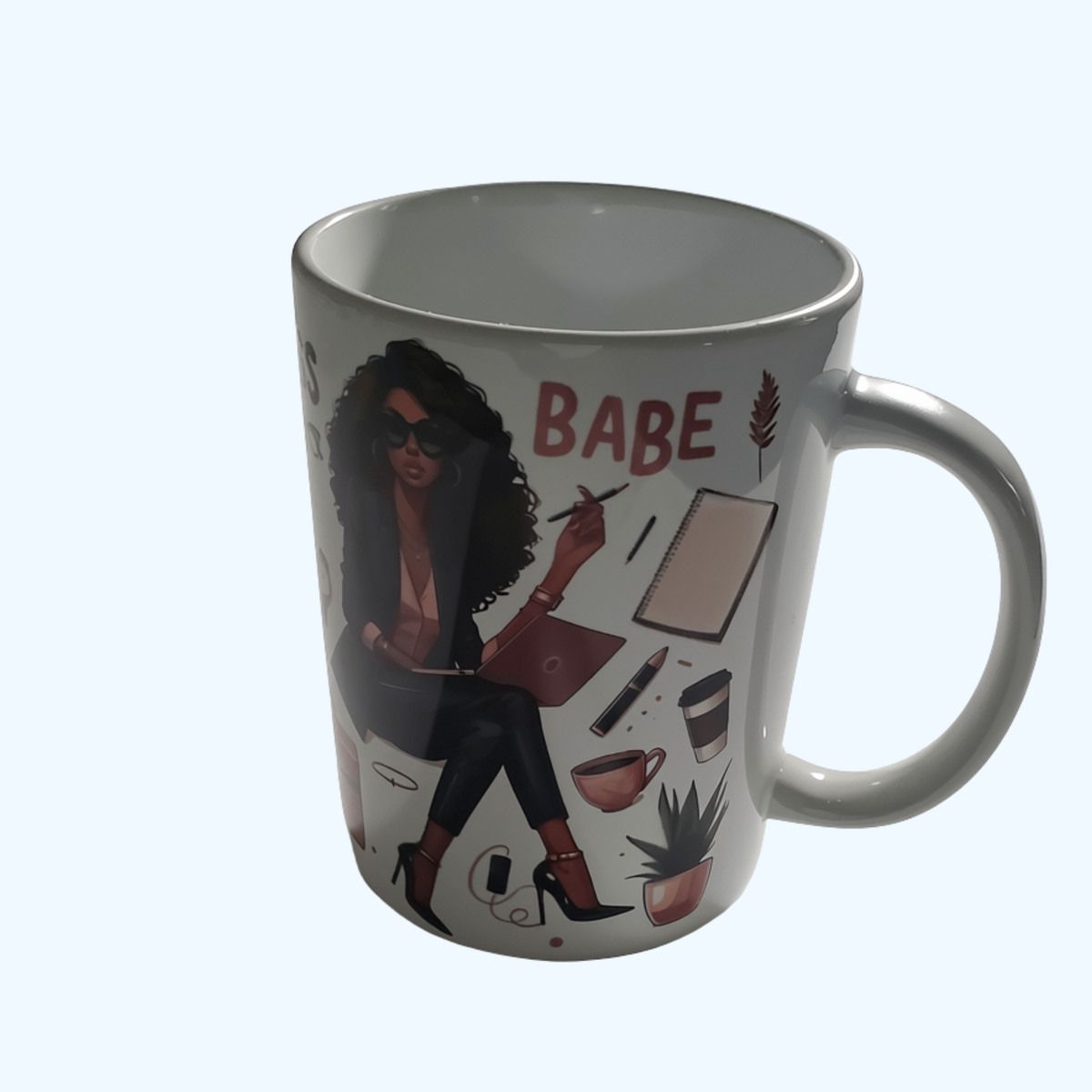Boss Babe Ceramic Coffee Mug- 15 oz Motivational Mug