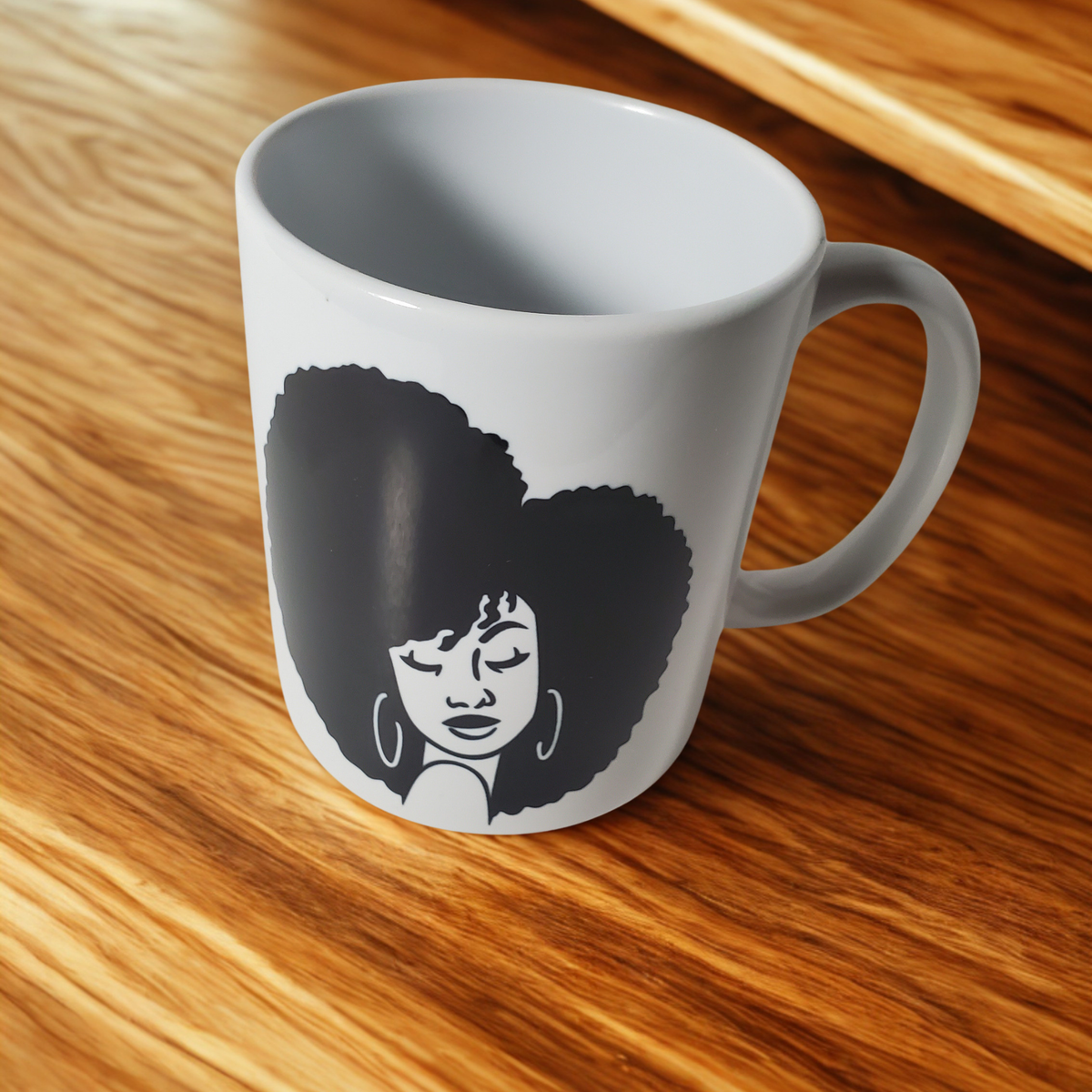 Afro Girl Ceramic 12 oz Mug – Inspirational Coffee & Teacup