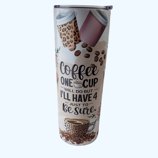 Coffee One Cup at a Time Tumbler – Coffee Lover Gift & Travel Cup