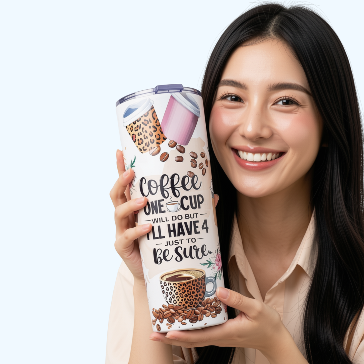 Coffee One Cup at a Time Tumbler – Coffee Lover Gift & Travel Cup