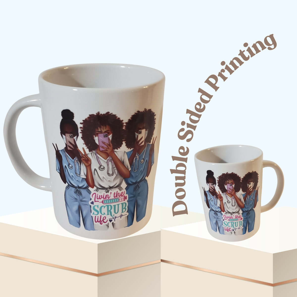 Living the Scrub Life 15 oz Mug | Healthcare Professional Mug