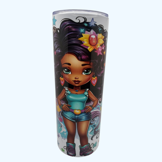 Girl Tumbler – Cute Drink Cup for Women, Teens & Besties
