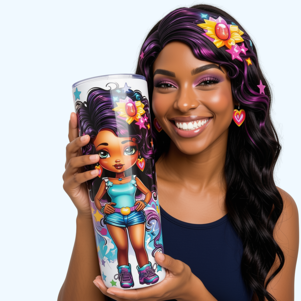Girl Tumbler – Cute Drink Cup for Women, Teens & Besties