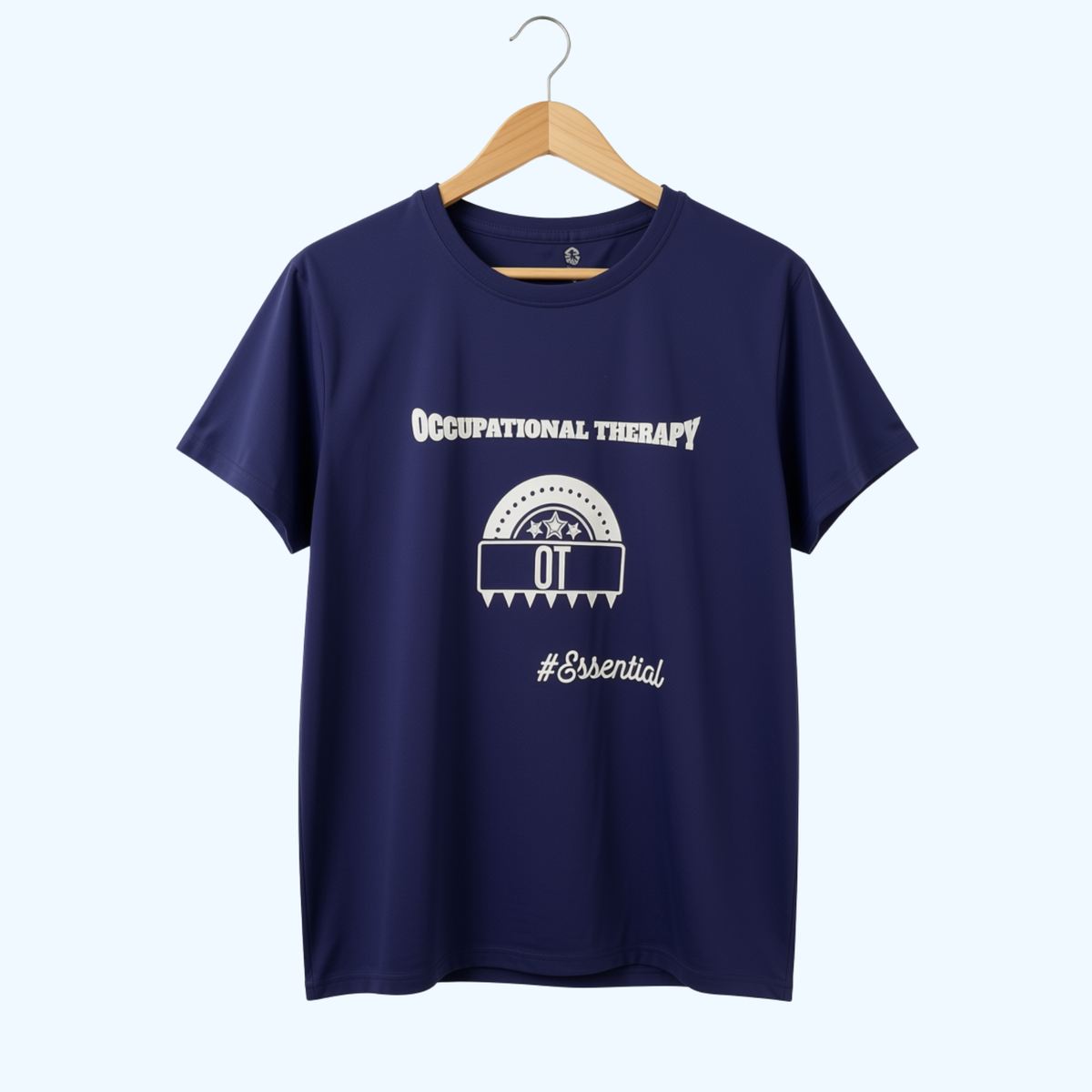 Women’s Occupational Therapy Hanes Essential T-Shirt – Navy 100% Cotton