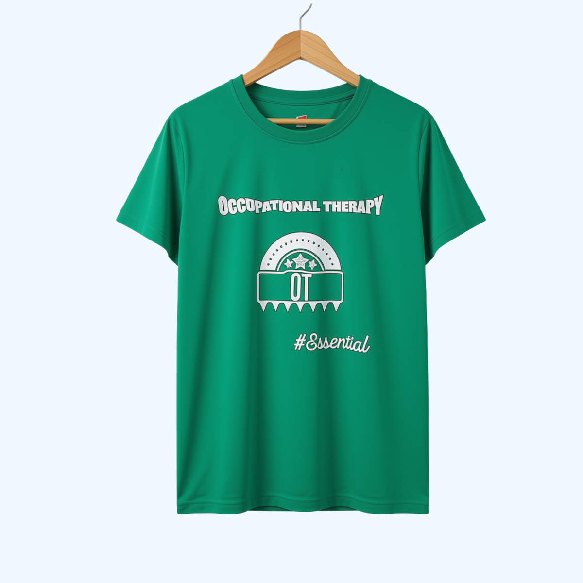 Women’s Occupational Therapy Hanes Essential T-Shirt – Kelly Green 100% Cotton
