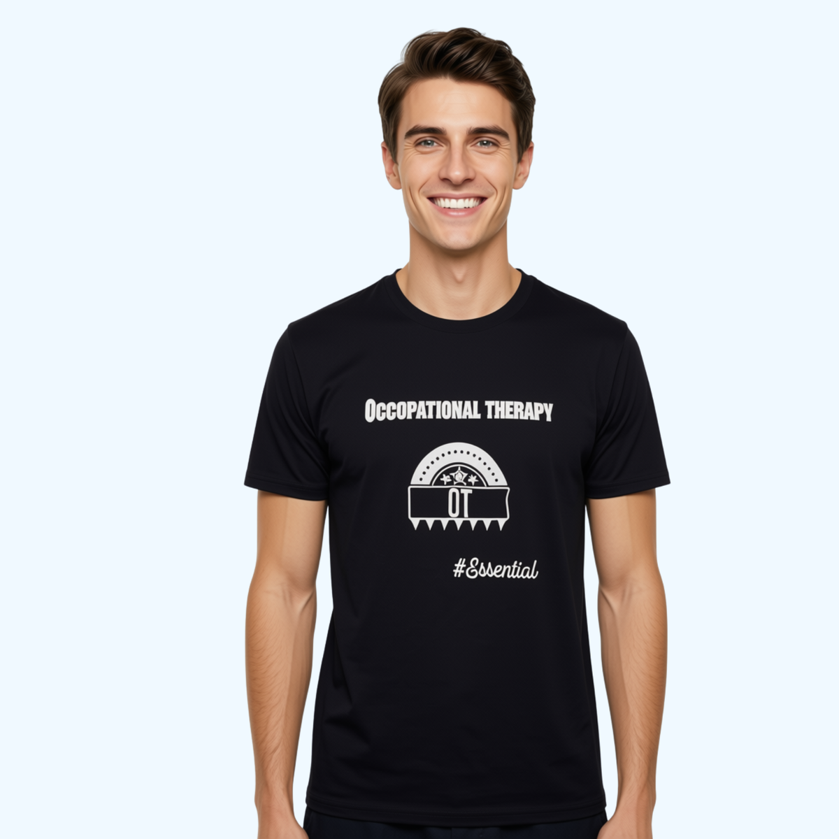 Occupational Therapy Hanes Authentic T-Shirt Men – Black 100% Cotton