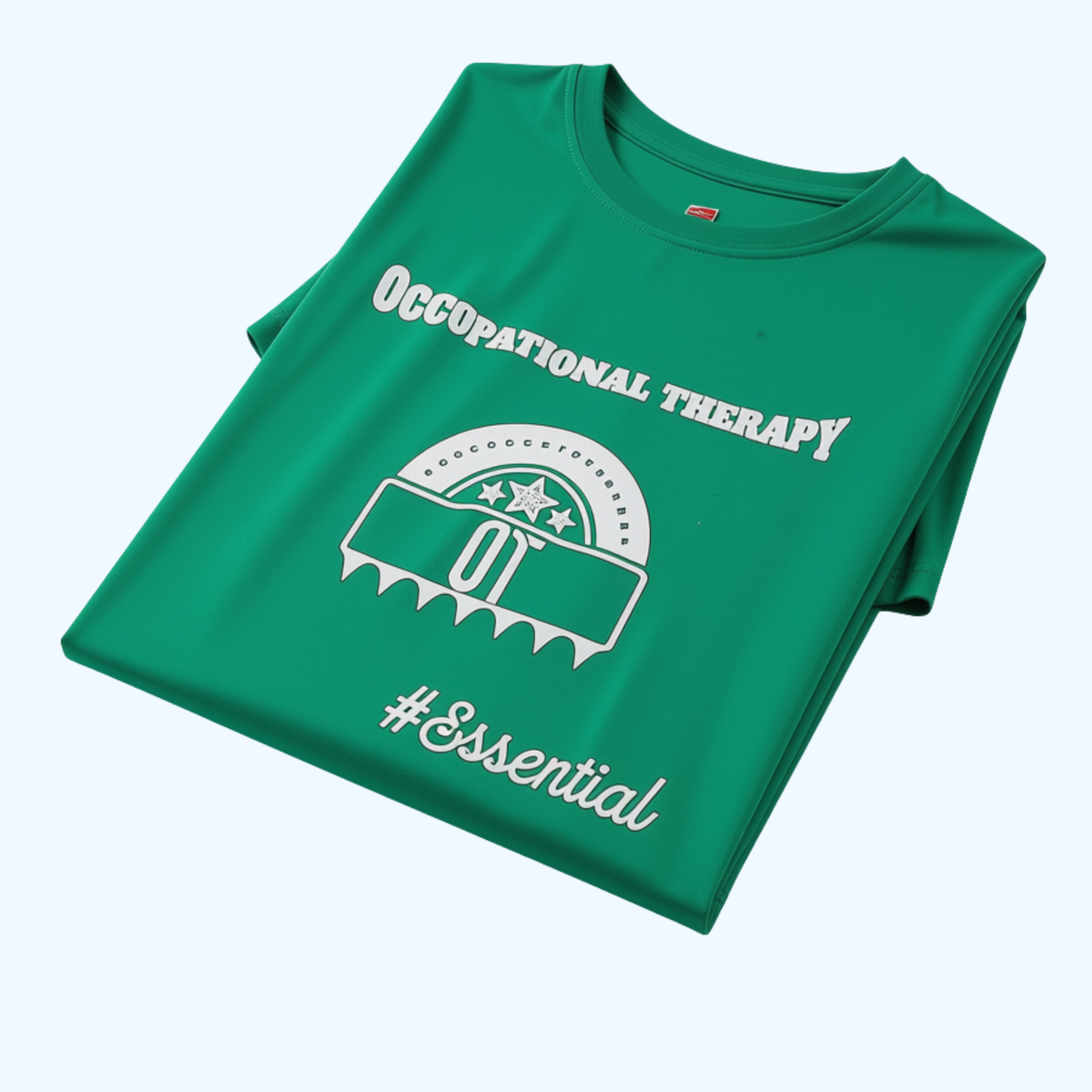 Women’s Occupational Therapy Hanes Essential T-Shirt – Kelly Green 100% Cotton