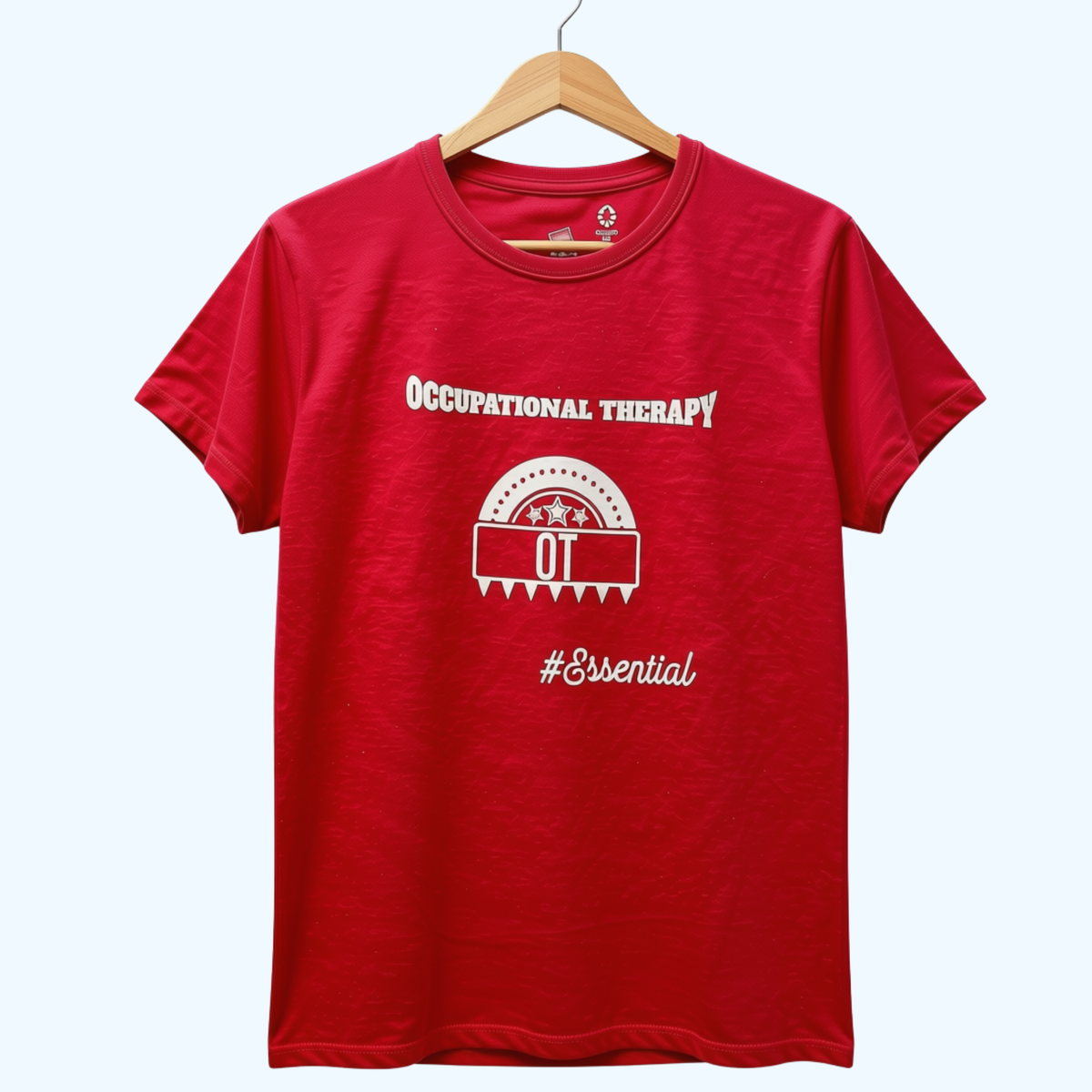 Women’s Occupational Therapy Hanes Essential T-Shirt – Red 100% Cotton