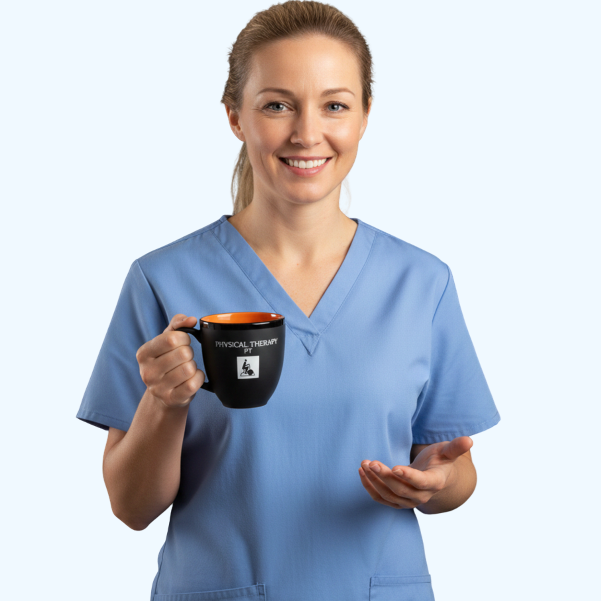 Physical Therapy Hilo Bistro Mug – 15 oz Ceramic Coffee Mug with Colored Interior