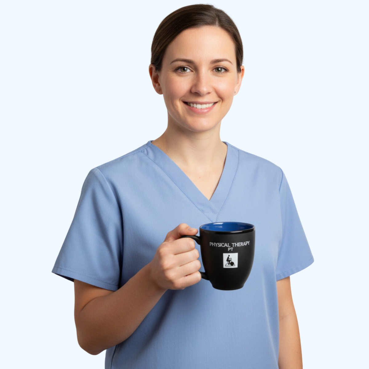 Physical Therapy Hilo Bistro Mug – 15 oz Ceramic Coffee Mug with Colored Interior