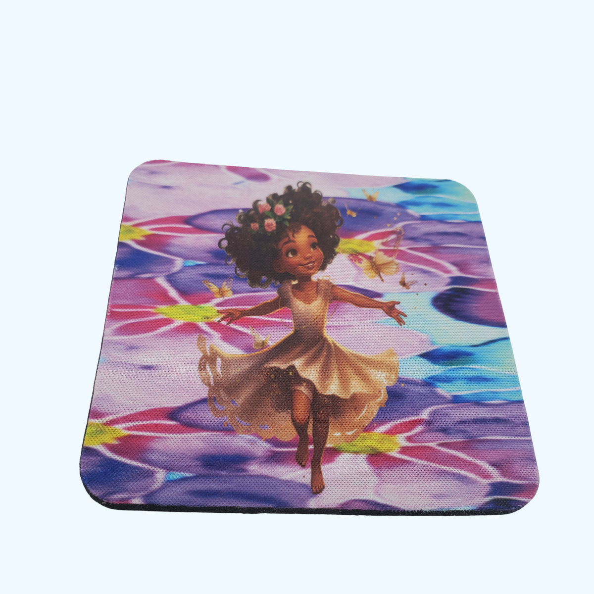 Little Girl Dancing 4x4 Neoprene Coaster – Cute Girl Gift & Home Decor