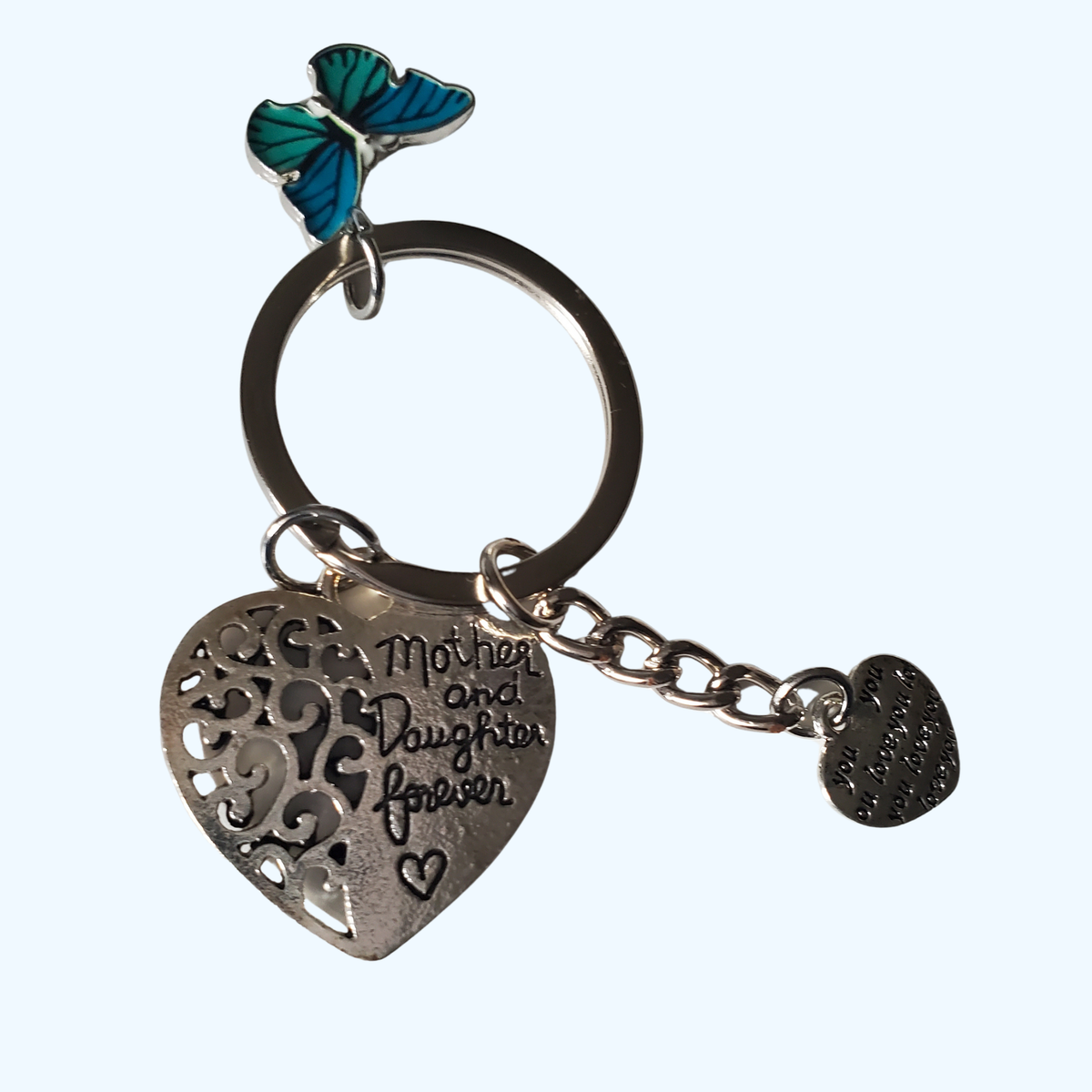 Mother and Daughter Forever Charm Keychain – Mom & Daughter Gift