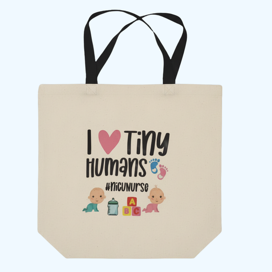 NICU Nurse Tote Bag – 19" x 14" Large Polyester Carryall Gift for Neonatal Intensive Care Nurses