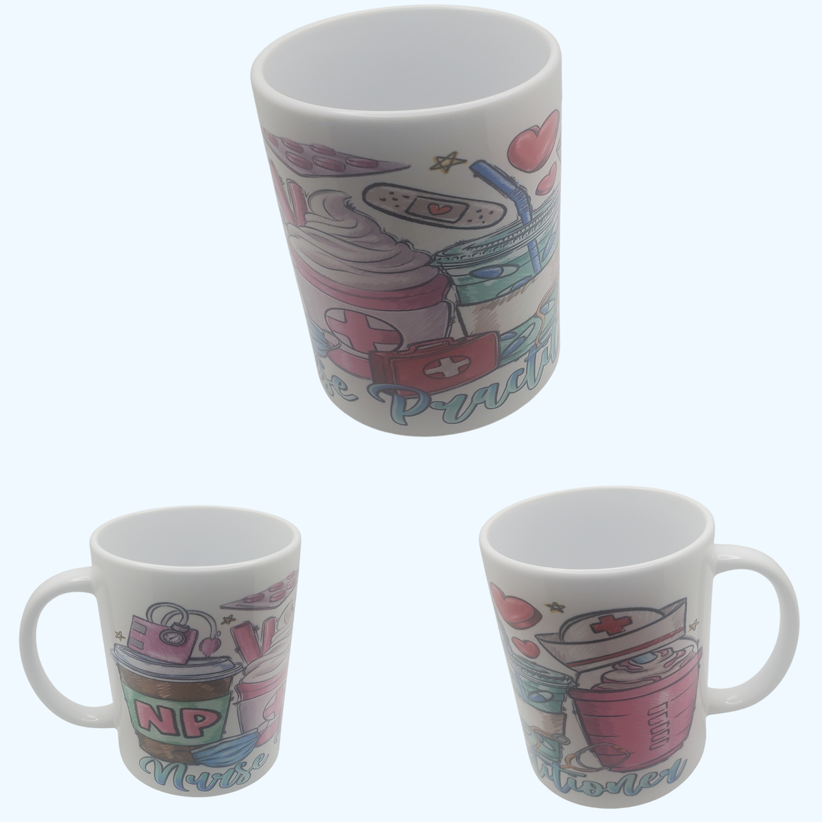 NP Coffee Mug | 15 oz Ceramic Mug for Nurse Practitioners