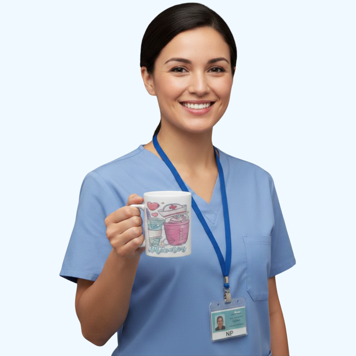 NP Coffee Mug | 15 oz Ceramic Mug for Nurse Practitioners
