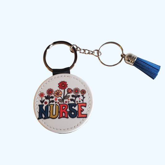 Nurse PU Leather Keychain – Nurse Appreciation Gift, RN Keychain, Nursing Student Gift, Thank You Present for Nurses