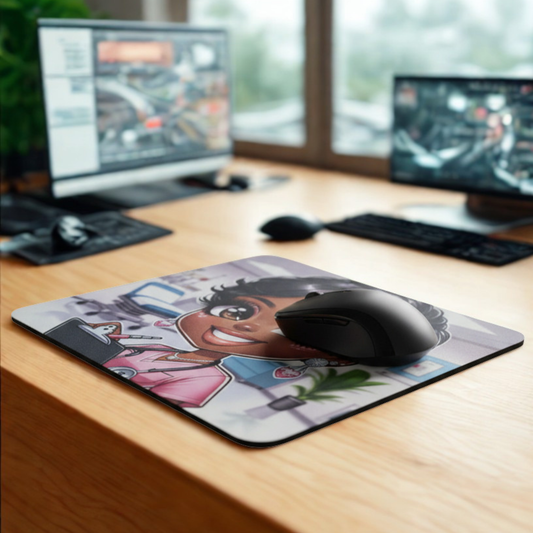 Nurse Mouse Pad | Healthcare Professional Desk Accessory | Nursing Office Mouse Pad