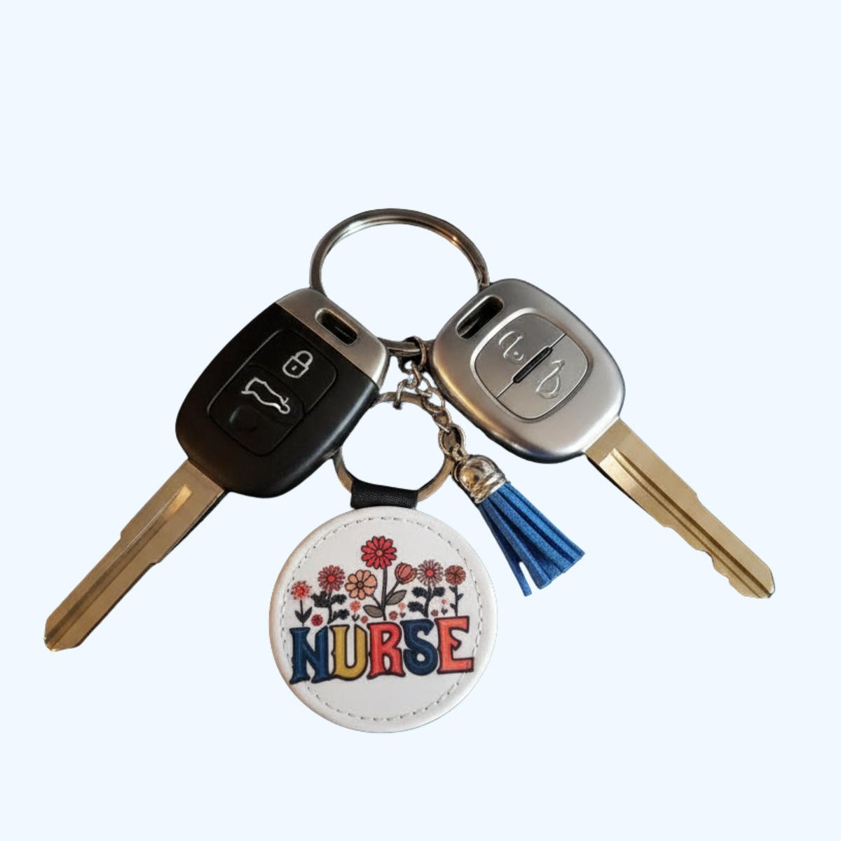 Nurse PU Leather Keychain – Nurse Appreciation Gift, RN Keychain, Nursing Student Gift, Thank You Present for Nurses
