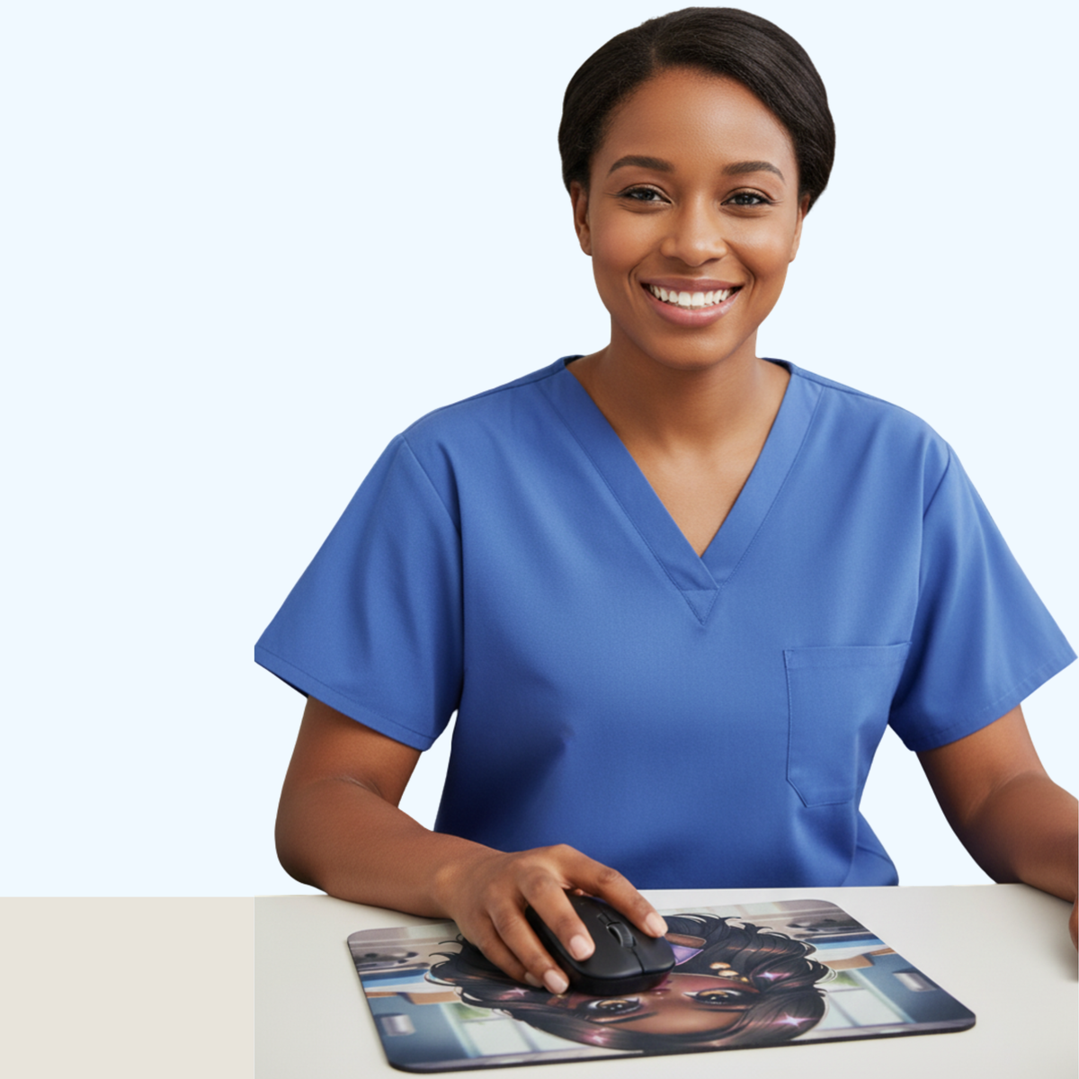 Nurse Mouse Pad | Healthcare Professional Desk Accessory | Nursing Office Mouse Pad