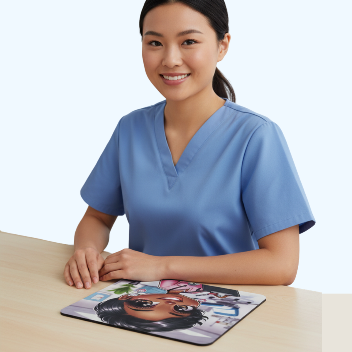 Nurse Mouse Pad | Healthcare Professional Desk Accessory | Nursing Office Mouse Pad