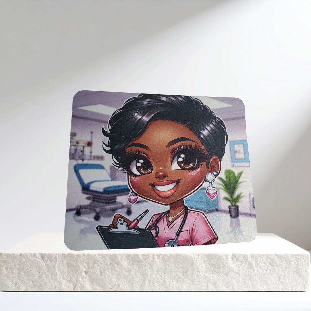 Nurse Mouse Pad | Healthcare Professional Desk Accessory | Nursing Office Mouse Pad