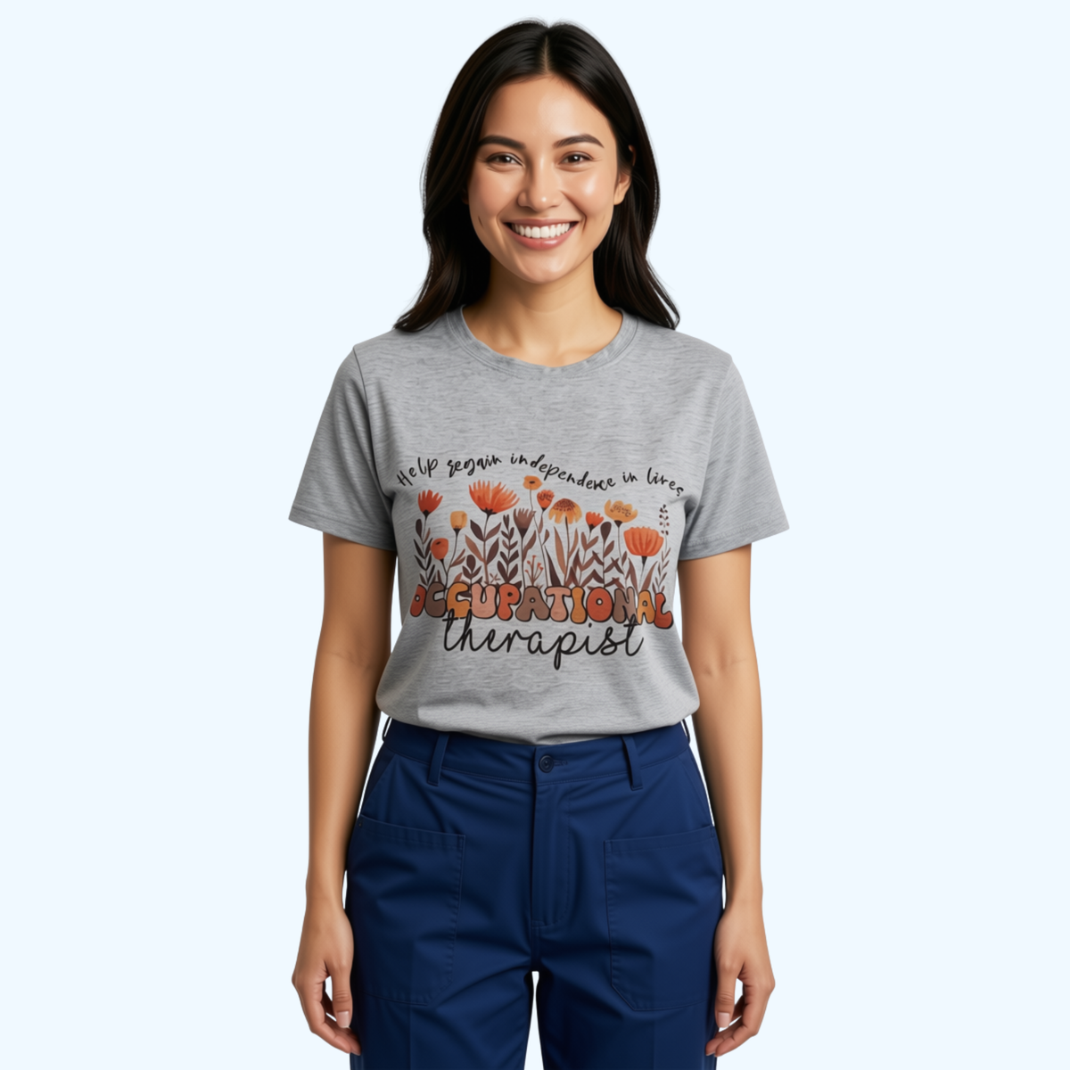 Occupational Therapist Crew Neck T-Shirt – OT Shirt, Occupational Therapy Apparel, Therapist Gift