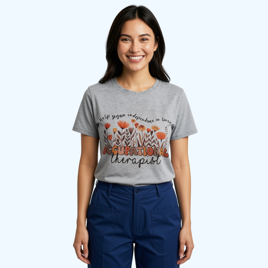 Occupational Therapist Crew Neck T-Shirt – OT Shirt, Occupational Therapy Apparel, Therapist Gift