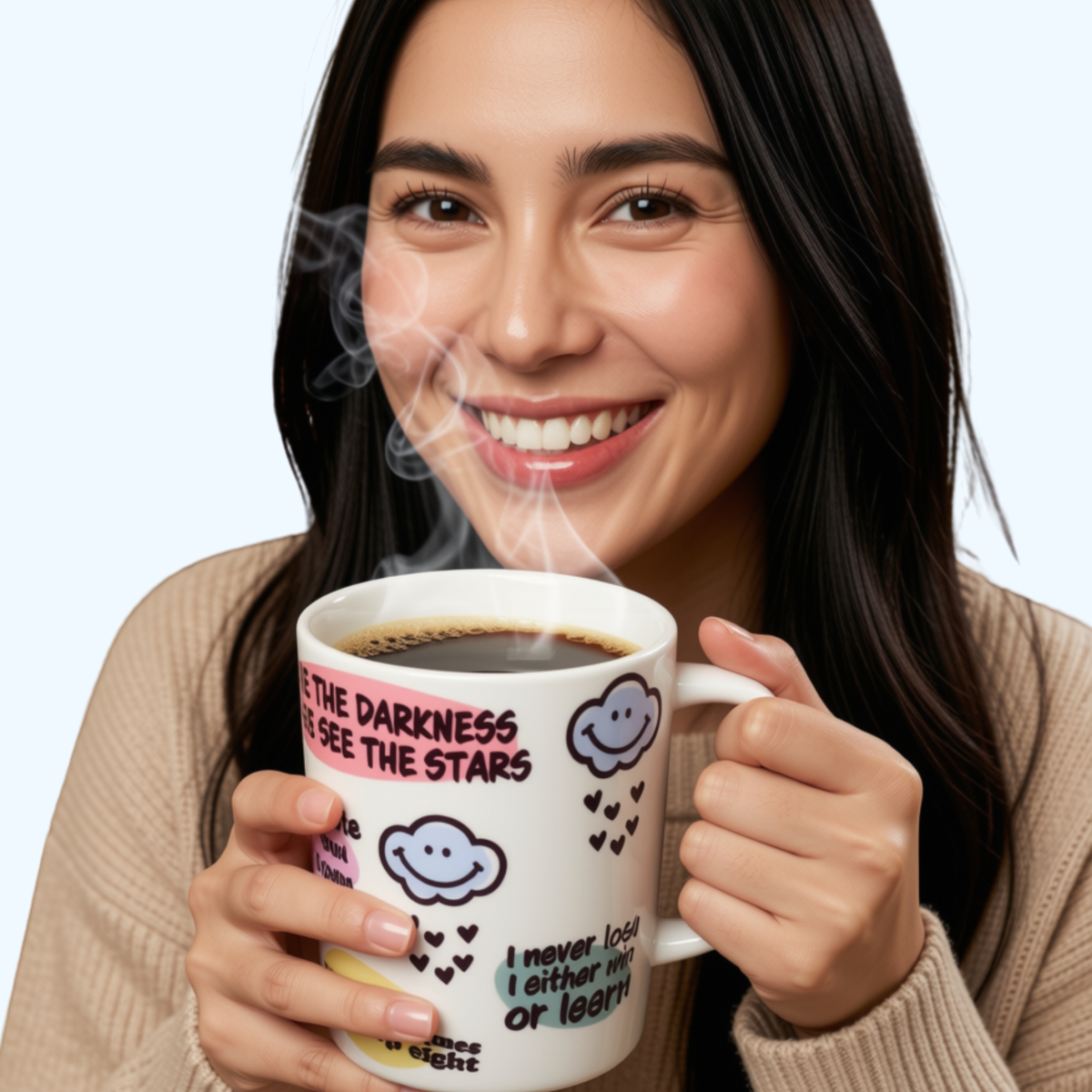 Only in the Darkness You Can See the Stars Mug – 15 oz Ceramic Coffee Mug