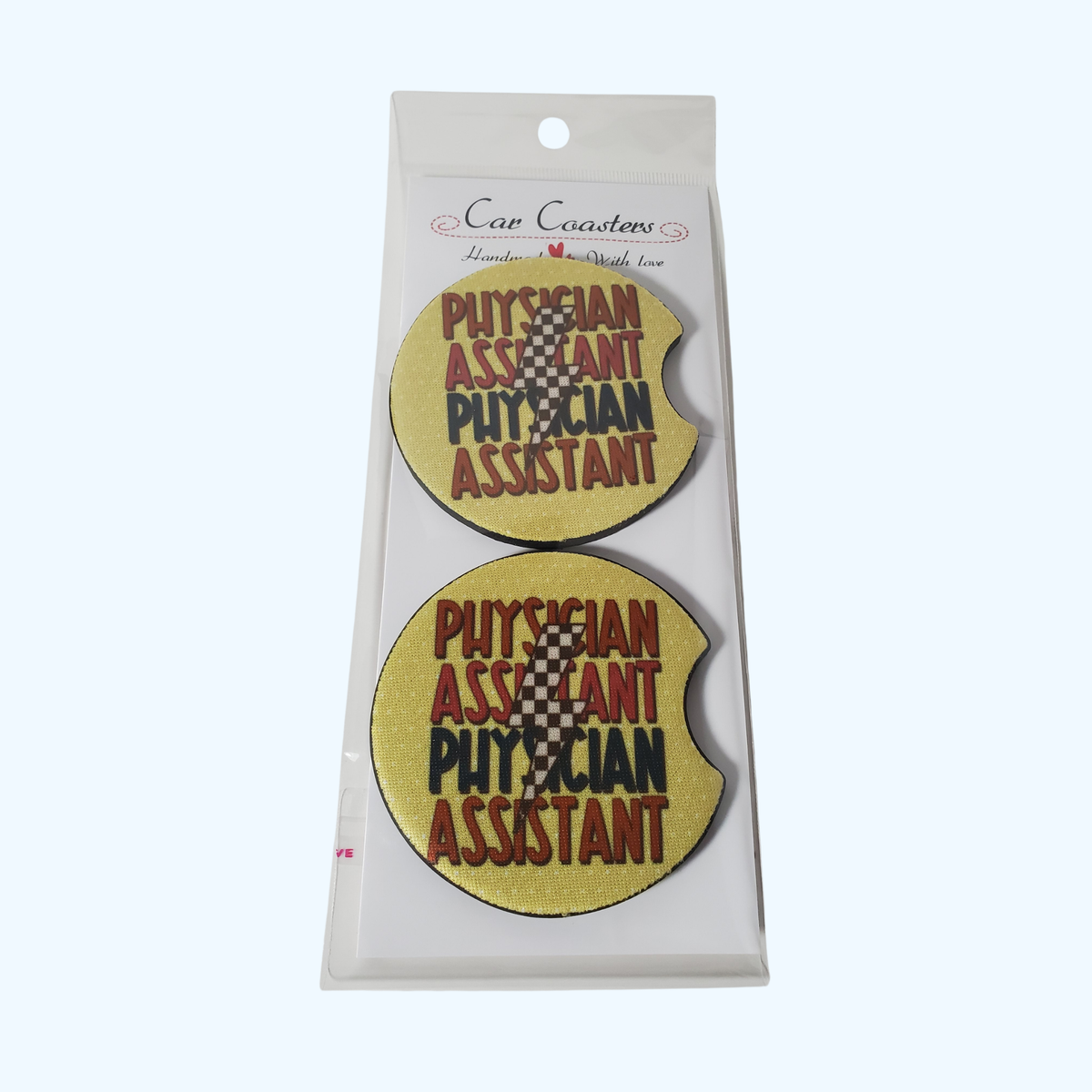 Physician Assistant Car Coaster – 2.75" Neoprene Cup Holder Coaster
