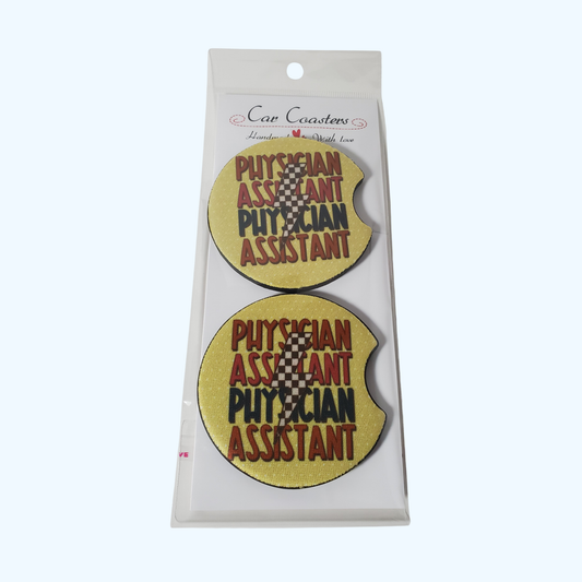 Physician Assistant Car Coaster – 2.75" Neoprene Cup Holder Coaster