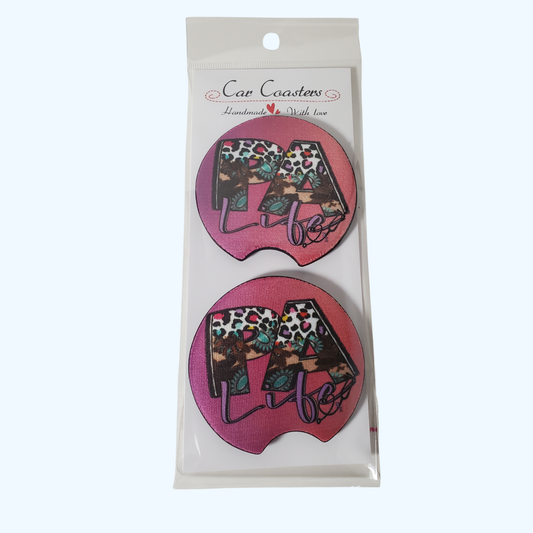 Physician Assistant Car Coaster – 2.75" Neoprene Cup Holder Coaster
