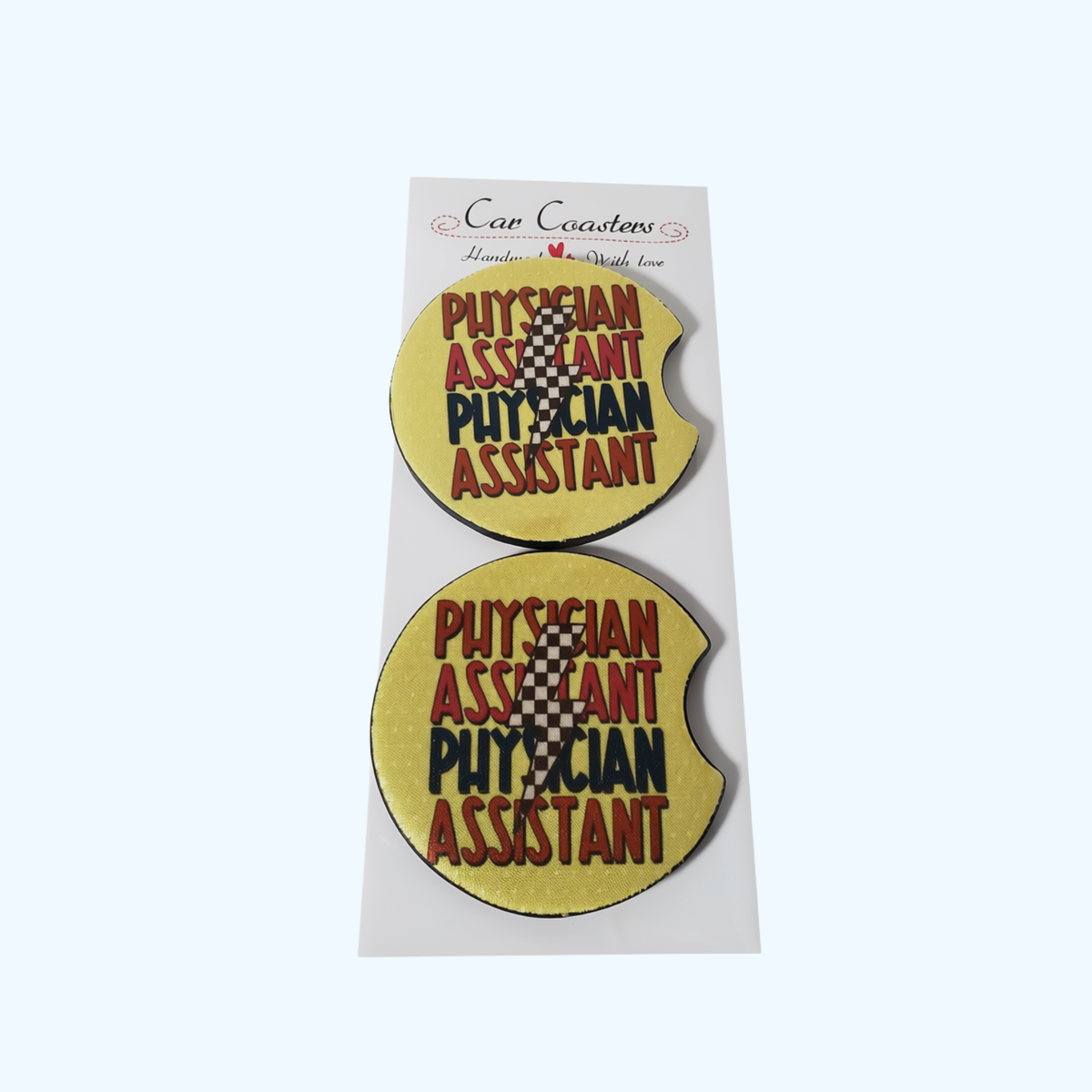 Physician Assistant Car Coaster – 2.75" Neoprene Cup Holder Coaster