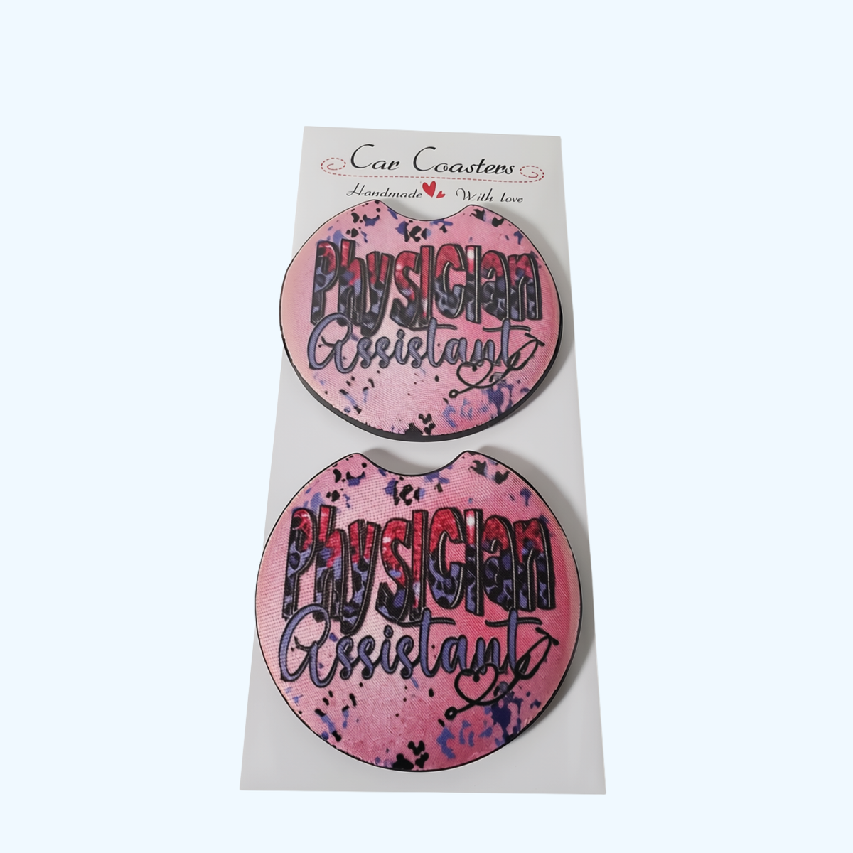 Physician Assistant Car Coaster – 2.75" Neoprene Cup Holder Coaster