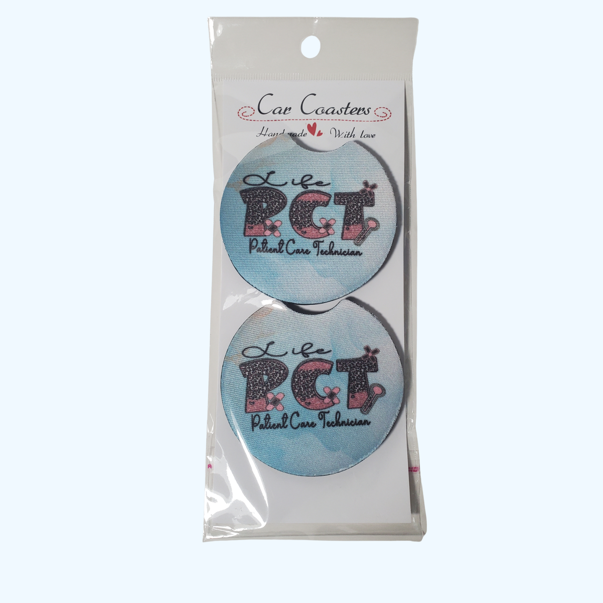 Patient Care Technician Car Coaster – 2.75" Neoprene Cup Holder Coaster