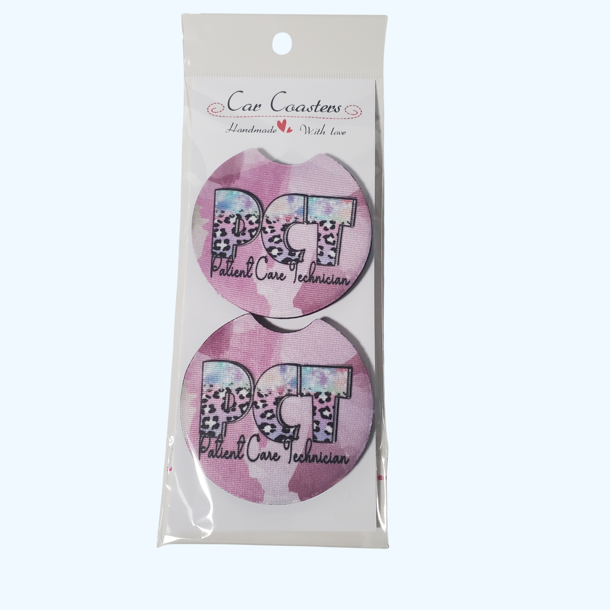 Patient Care Technician Car Coaster – 2.75" Neoprene Cup Holder Coaster