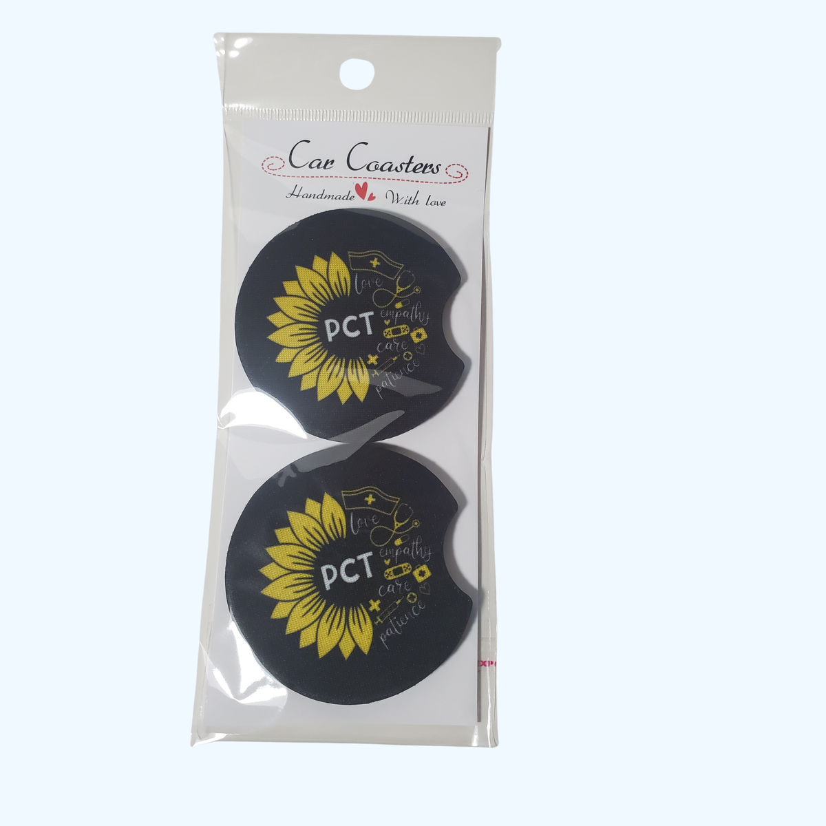 Patient Care Technician Car Coaster – 2.75" Neoprene Cup Holder Coaster