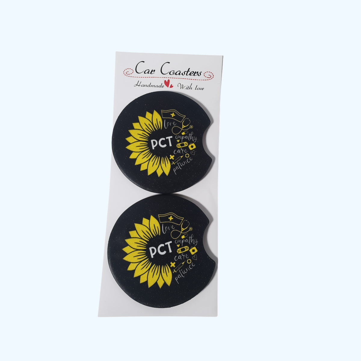 Patient Care Technician Car Coaster – 2.75" Neoprene Cup Holder Coaster
