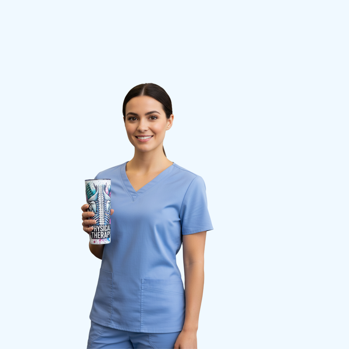 Physical Therapist 20 oz Skinny Tumbler | Insulated Stainless Steel PT Gift