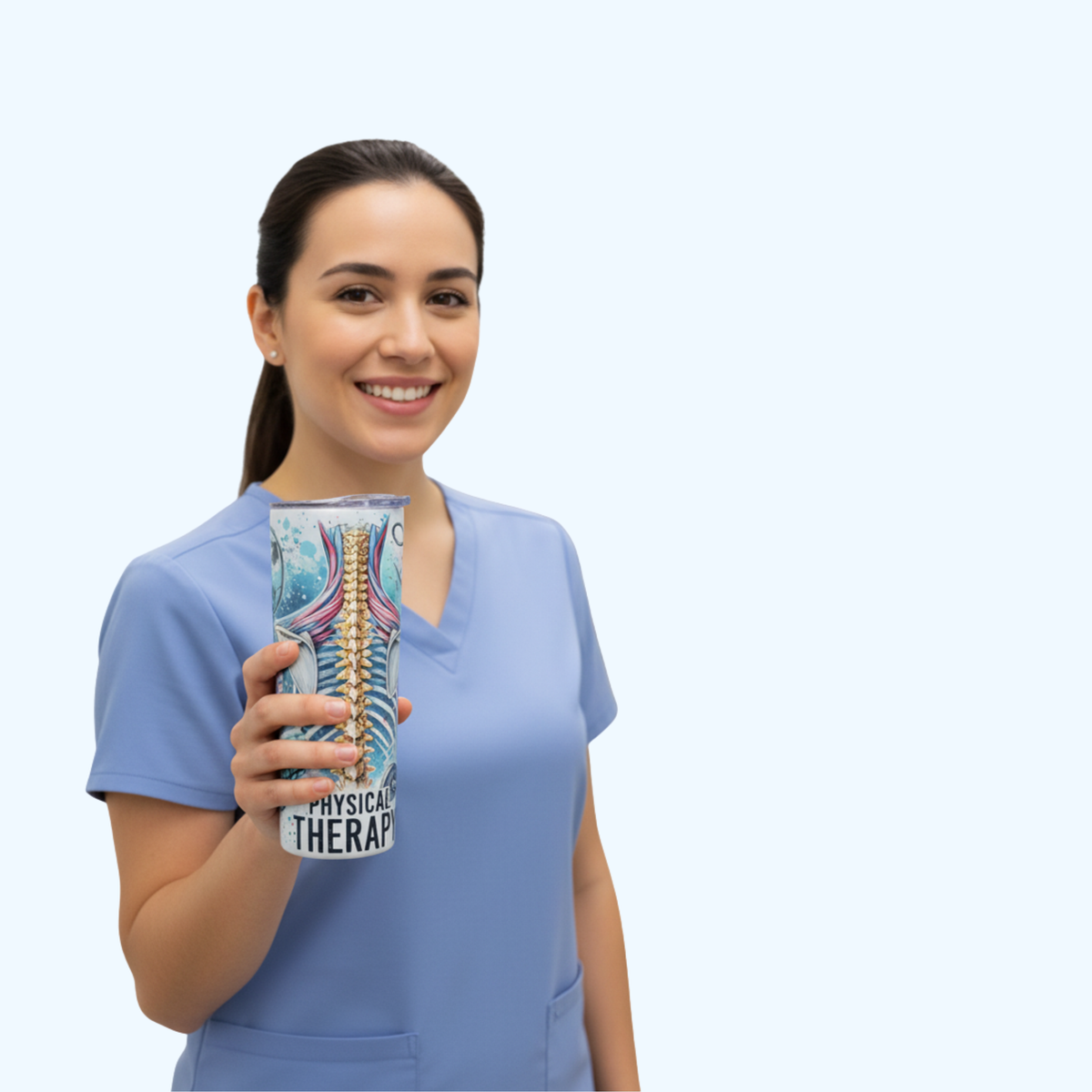 Physical Therapist 20 oz Skinny Tumbler | Insulated Stainless Steel PT Gift