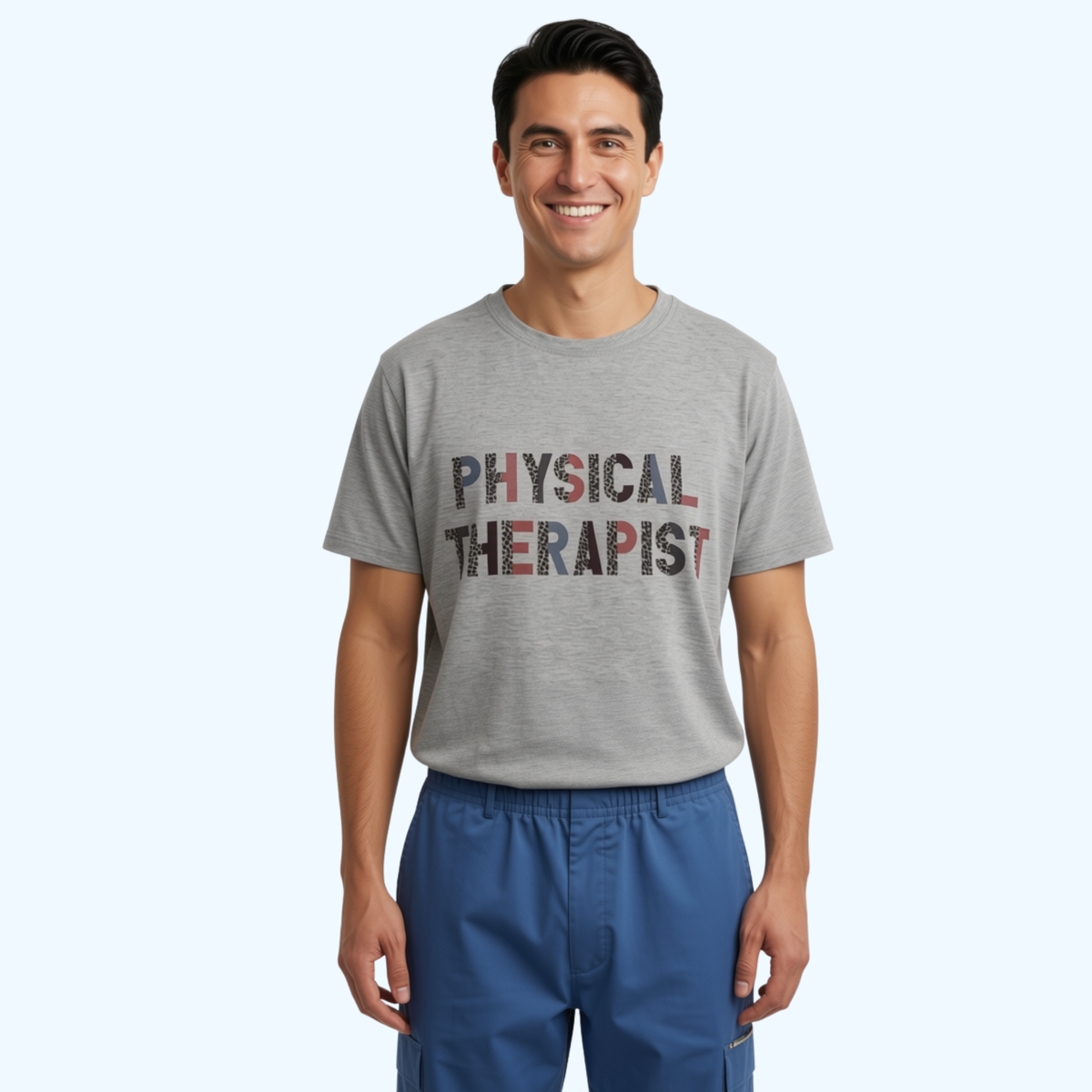 Physical Therapist Crew Neck T-Shirt – PT Shirt, Physical Therapy Apparel, Therapist Gift