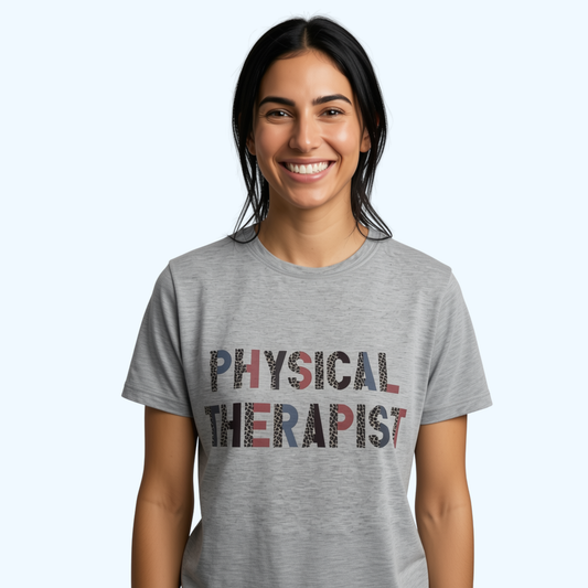Physical Therapist Crew Neck T-Shirt – PT Shirt, Physical Therapy Apparel, Therapist Gift